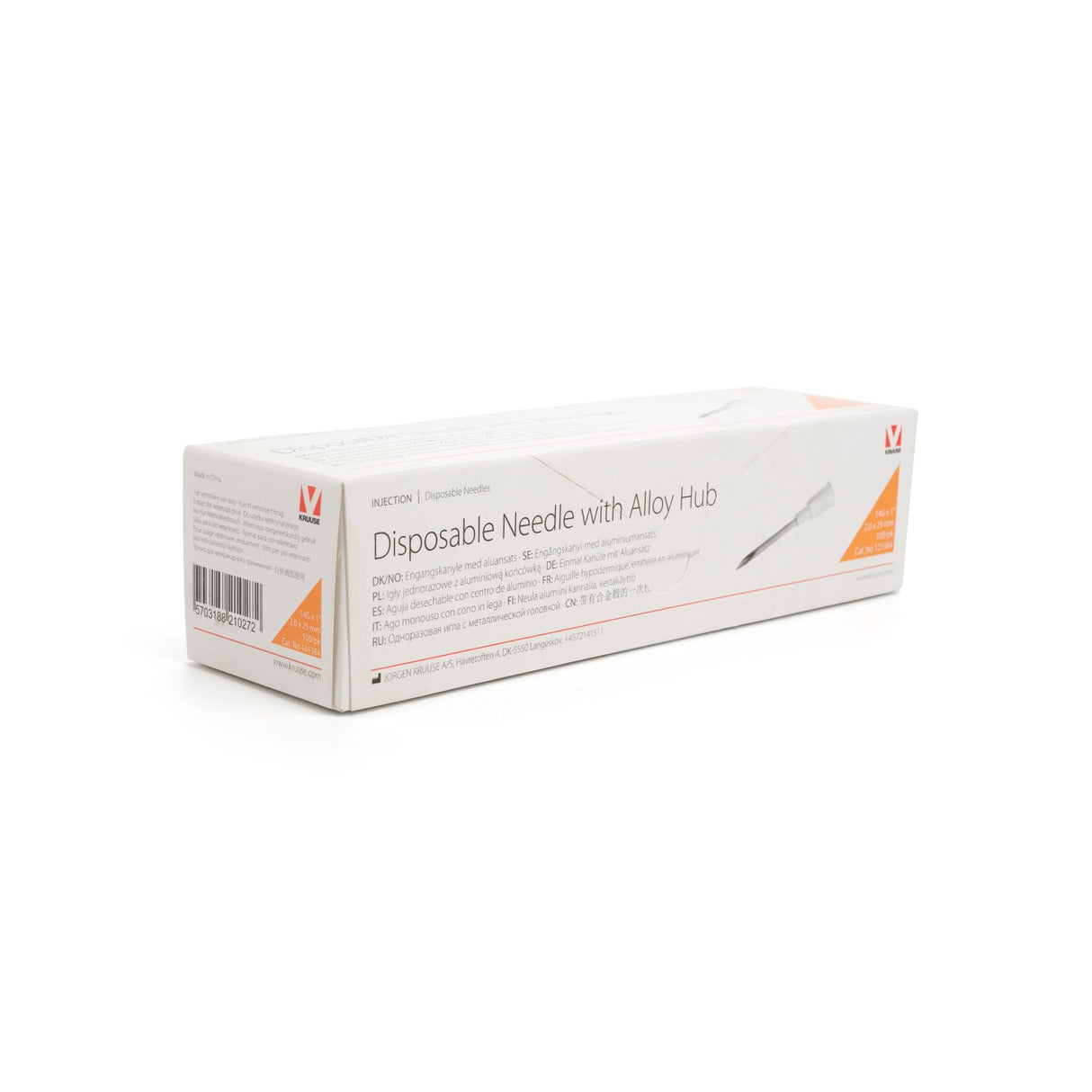 Disposable Needle with Aluminium Hub 100 pcs