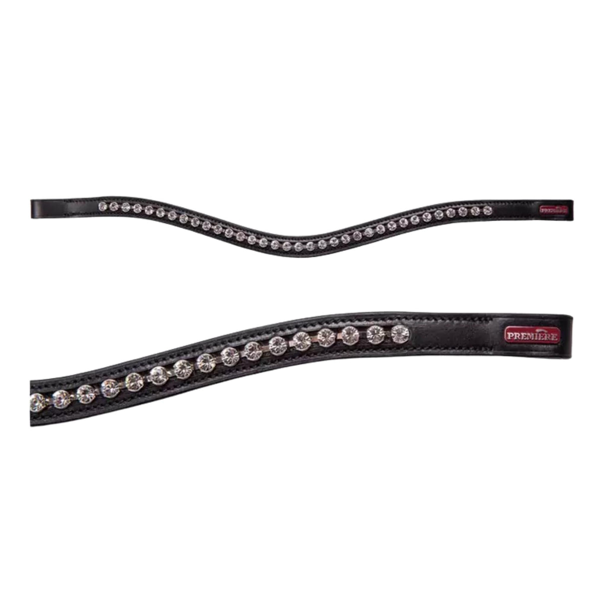 Browband Curved Crystal Black / White