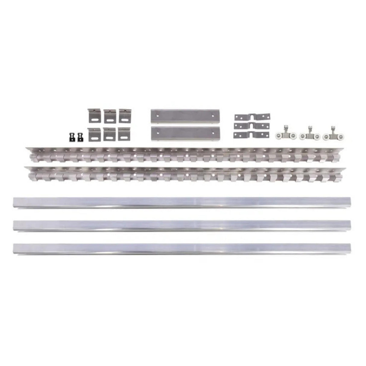 Laterally Adjustable Fastening System for Strip Curtain