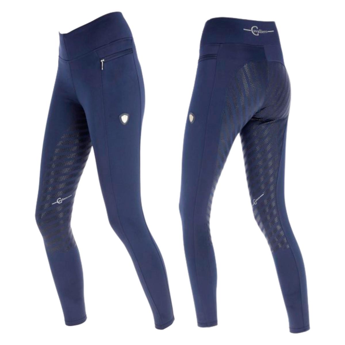 Ratsastuslegginsit Full Grip High Waist Coldana Navy