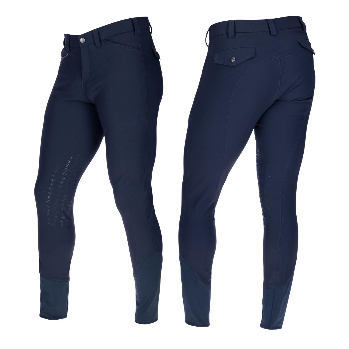 Miesten Ratsastushousut Knee Grip Techno II Men Dark Blue