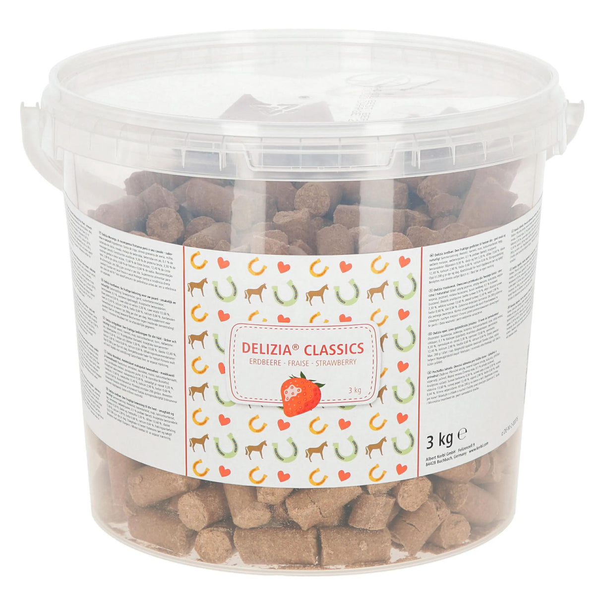 Delizia Hevosnamit Treat Cube Classic Strawberry