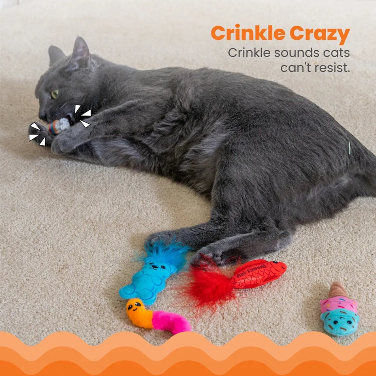 Kissanlelu Kitty Sweet Treats 6kpl