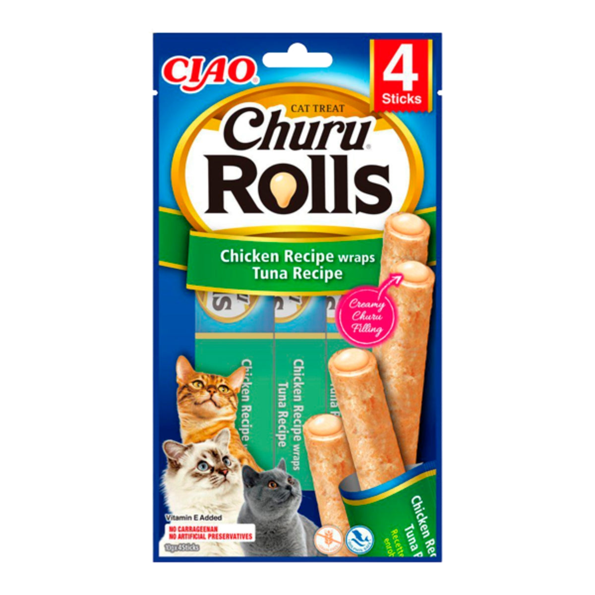 Kissanherkku Churu Rolls Tonnikala ja Kana