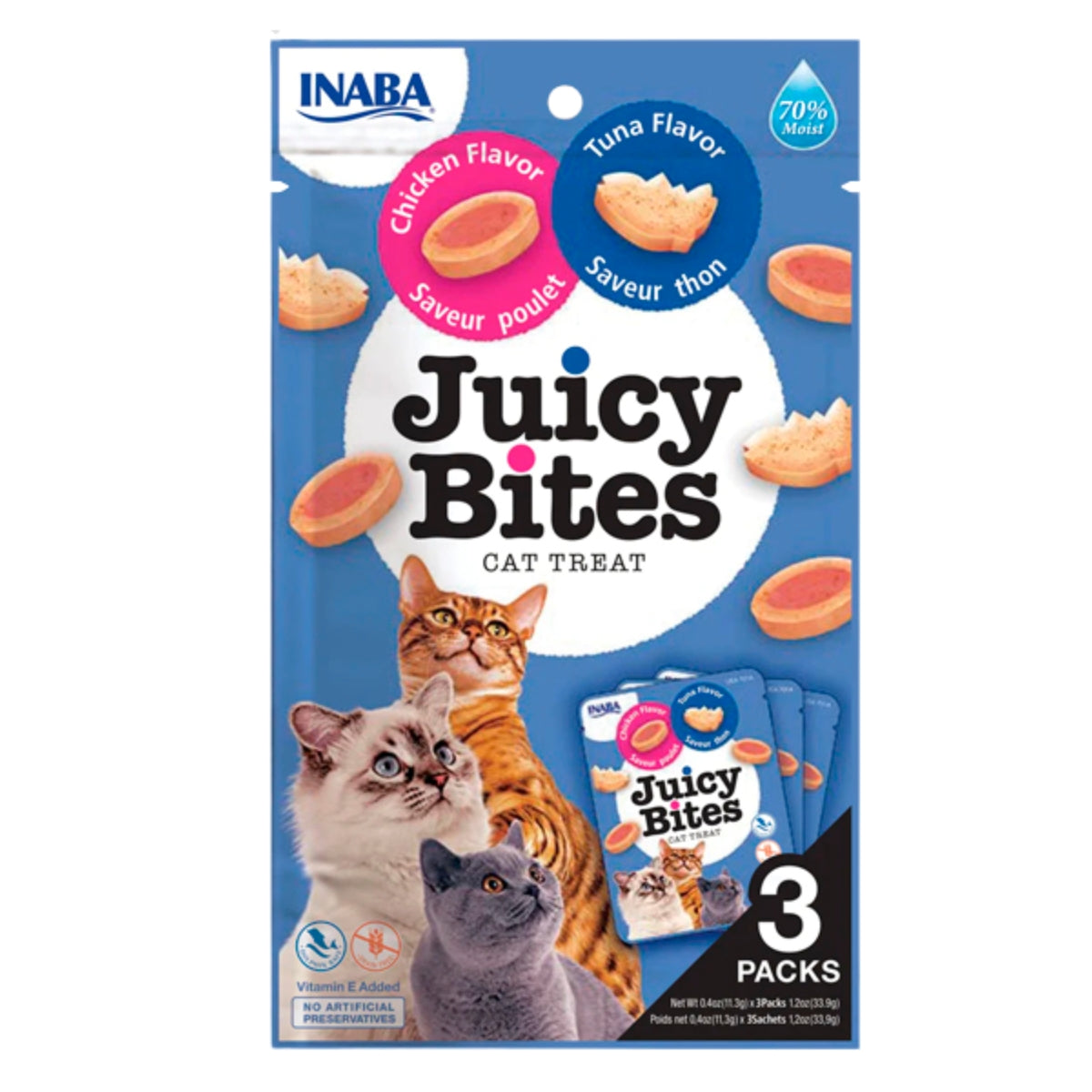 Kissanherkku Juicy Bites Tonnikala ja Kana