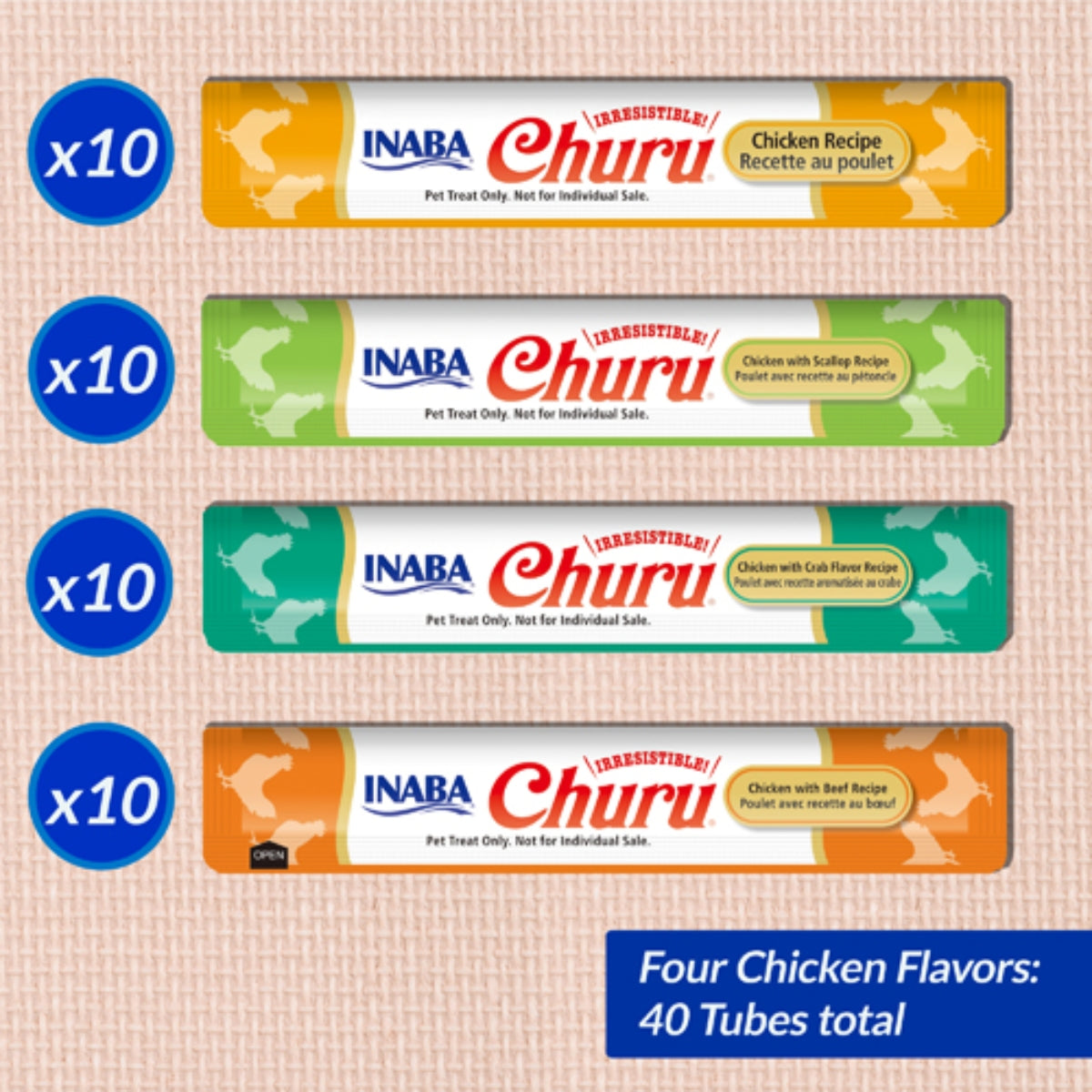Kissanherkku Churu Puree Kana Lajitelma 14g x 40kpl