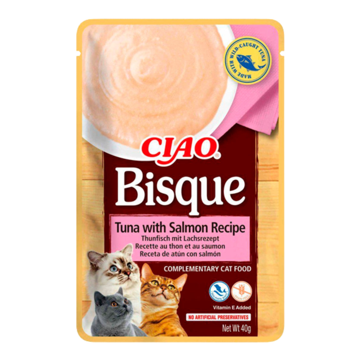 Kissanherkku Churu Bisque Tonnikala & Lohi 40g