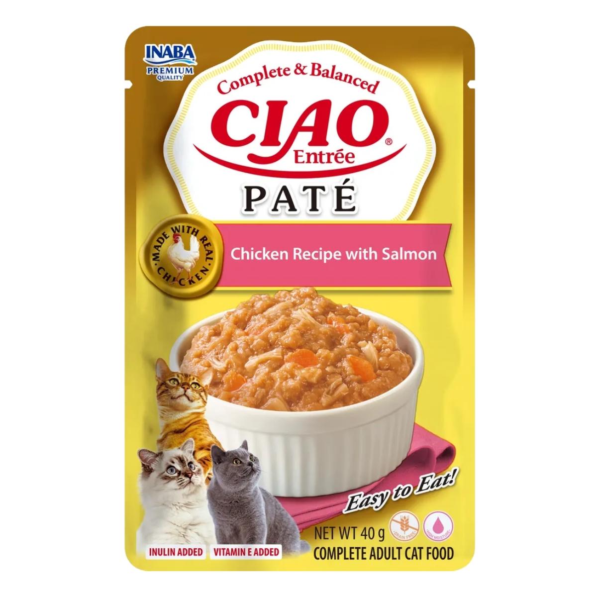 Märkäruoka Ciao Entrée Paté Kana & Lohi 40g