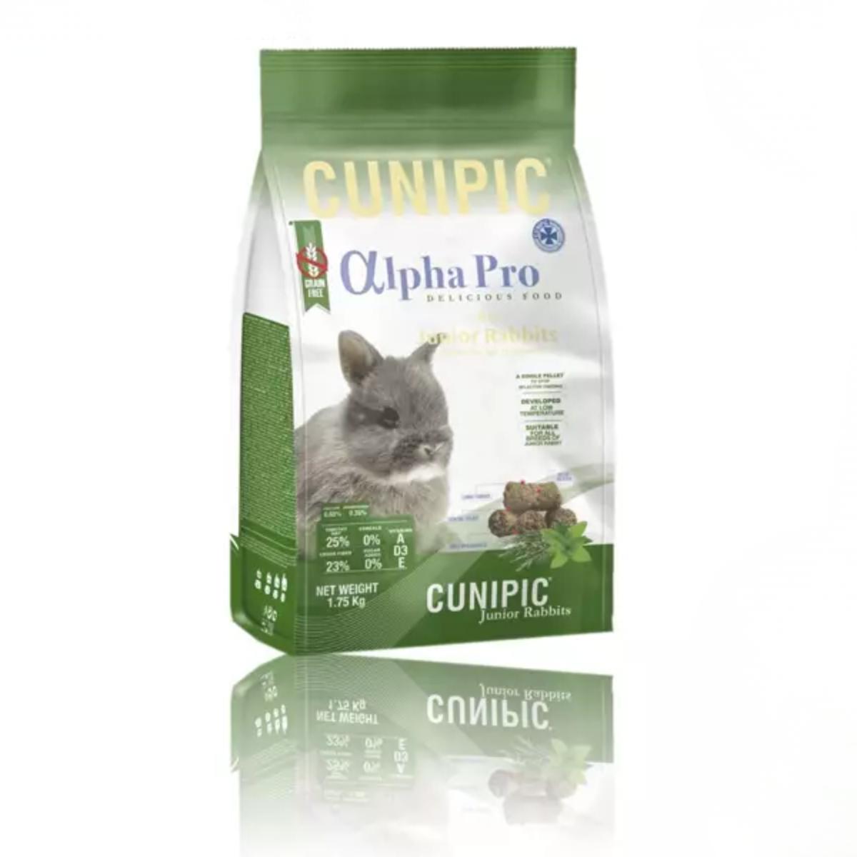 Täysravintopelletti Alpha Pro Junior Rabbit 500g