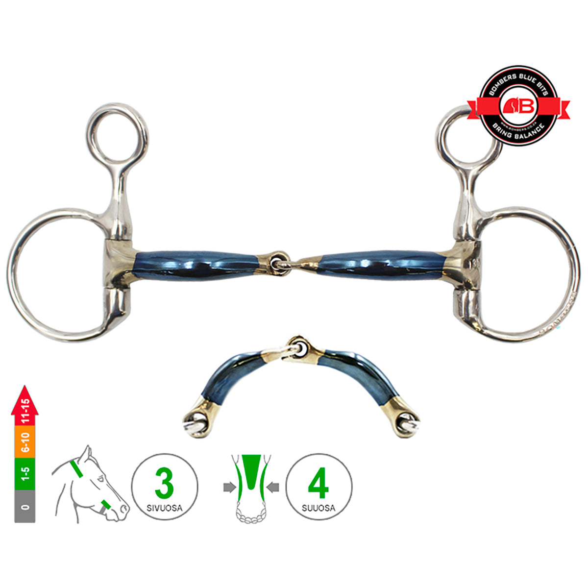 Drop Cheek Snaffle Lock Up