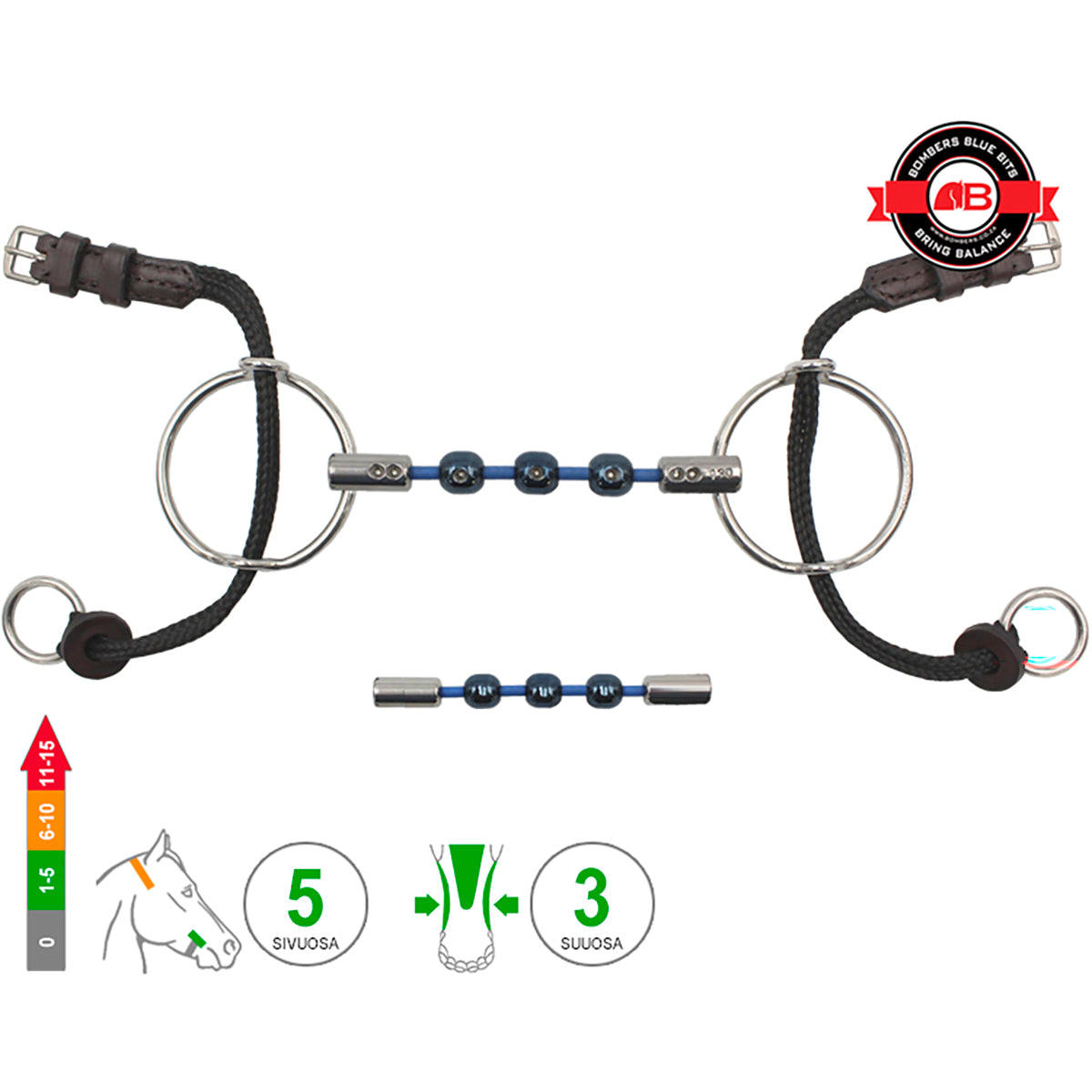 Medium Ring Gag Waterford Cable