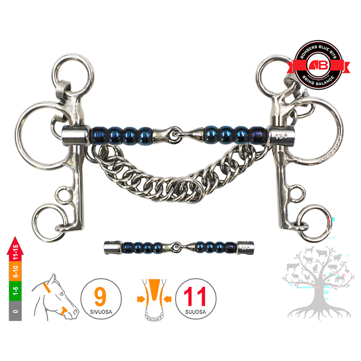 Pelham Snaffle Cherry