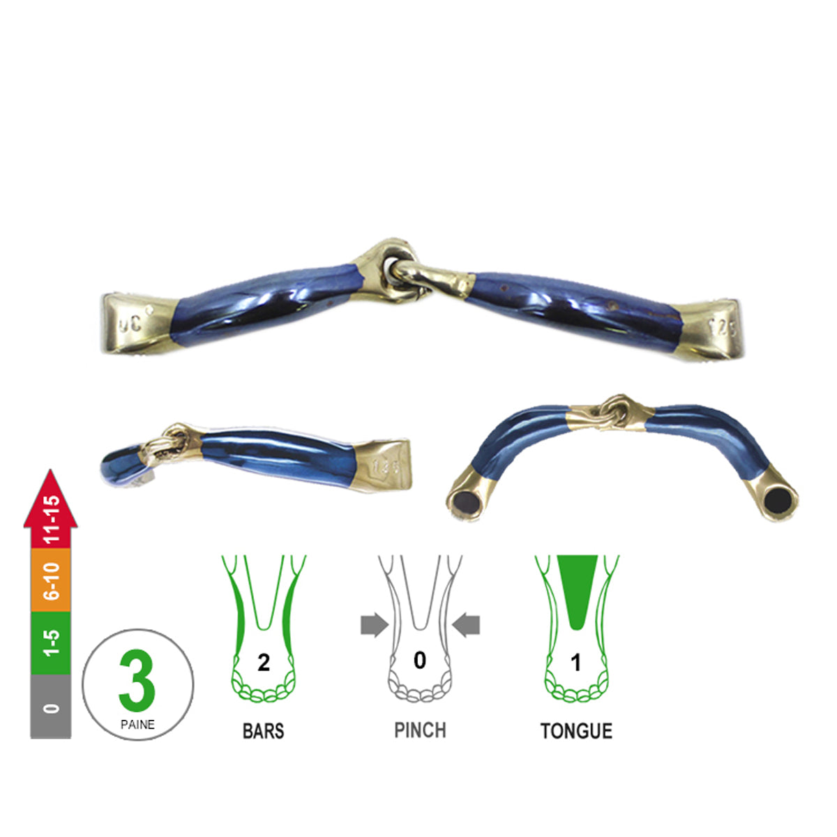 2½ -Ring Miia Snaffle Ultra Comfy Lock Up