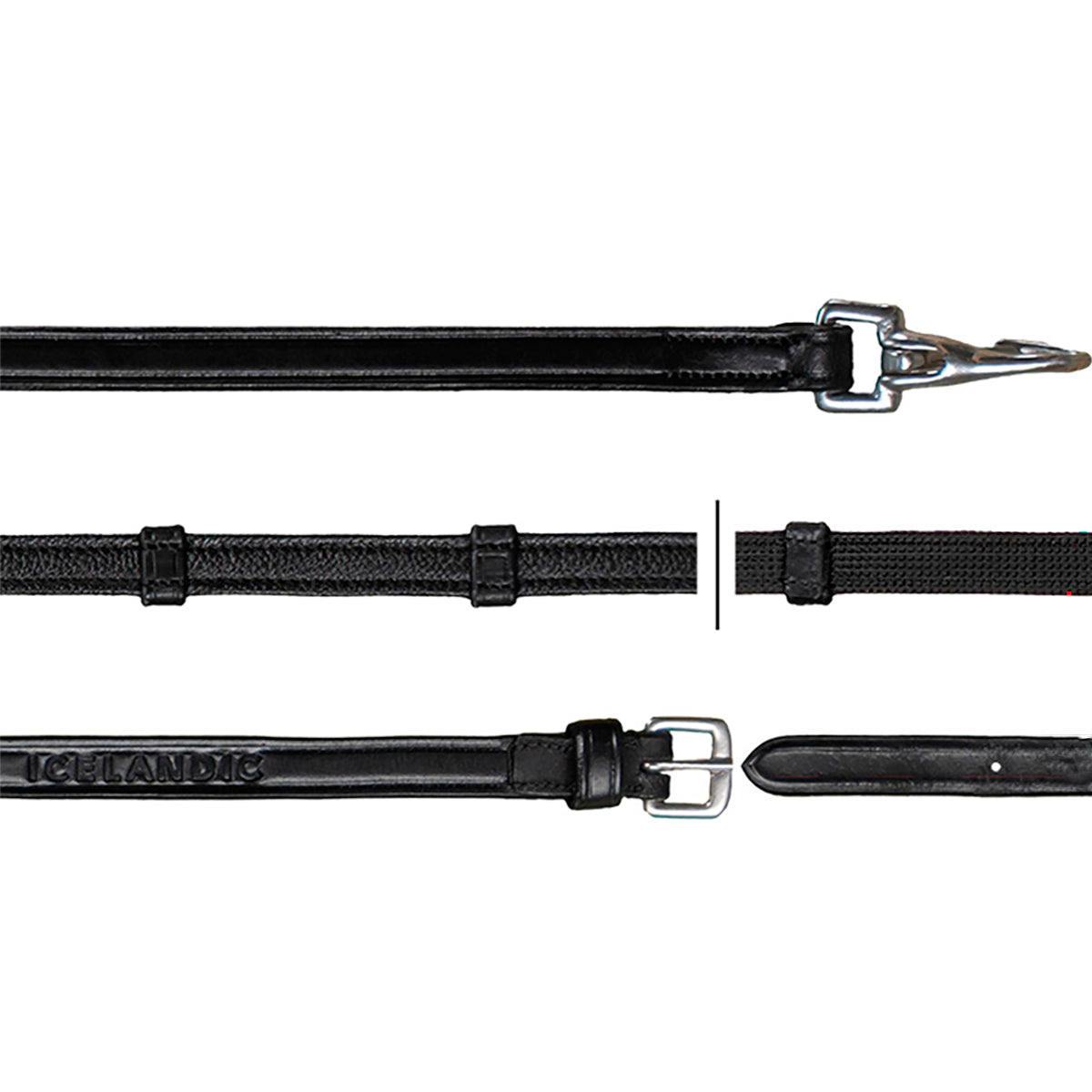 Ohjat Hunter 1/2" with 7 Leather Loops and Snop Hooks Iceland Collection