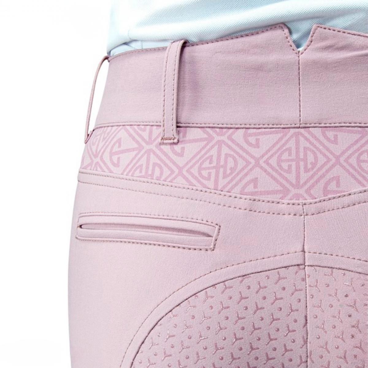 Naisten Ratsastushousut Limited Schoeller Full Grip High Waist Mauve