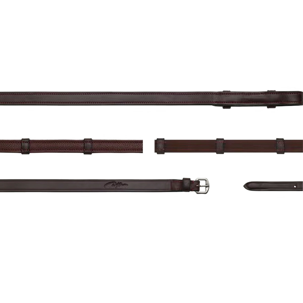 Ohjat Hunter 5/8" with 7 Leather Loops Dressage Collections