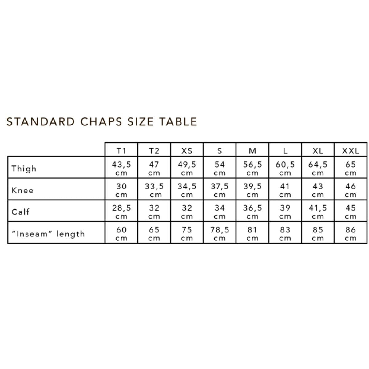 Kokochapsit Full-Length Chaps Simple Edging