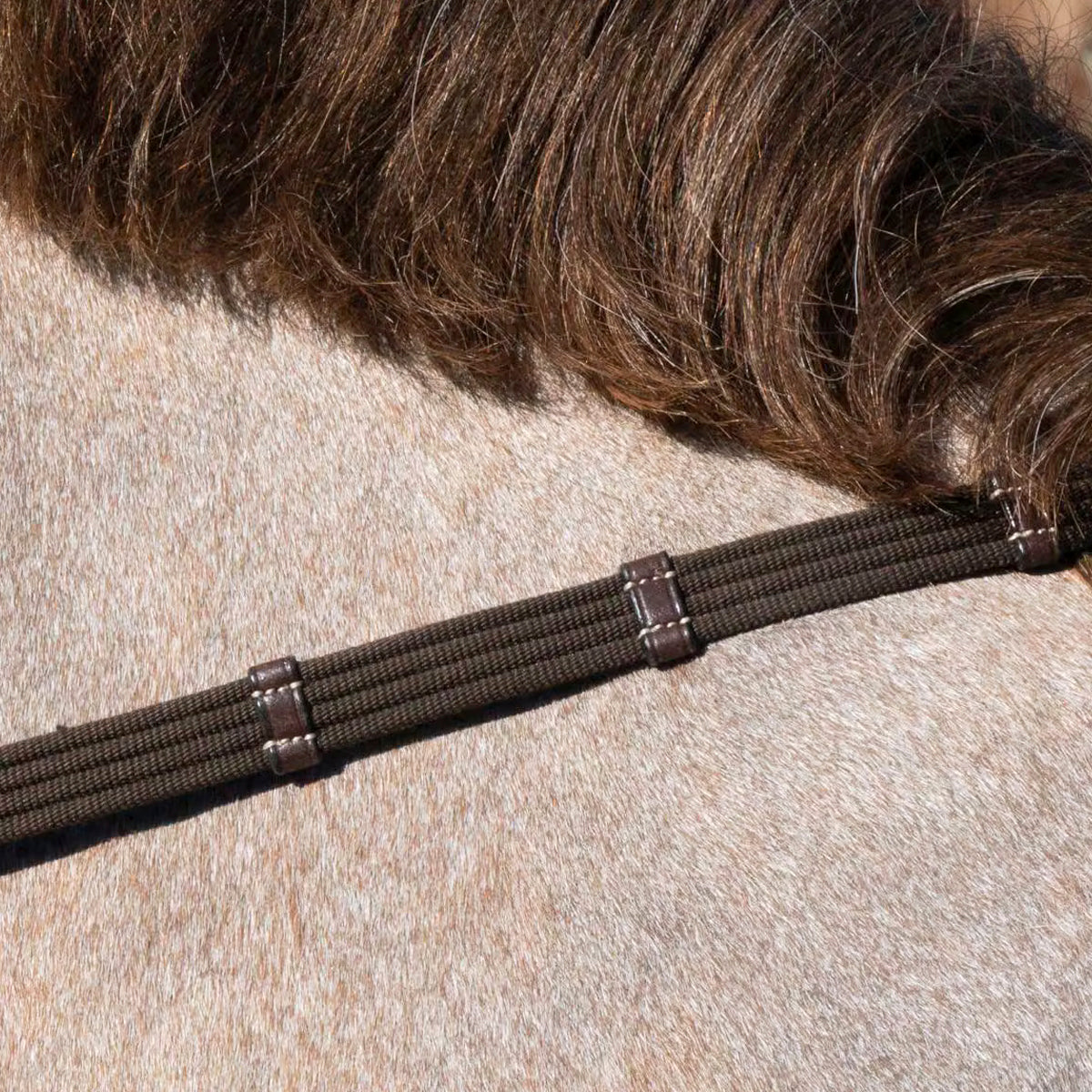 Reins Web 5/8" with 9 Leather Loops Working Collection
