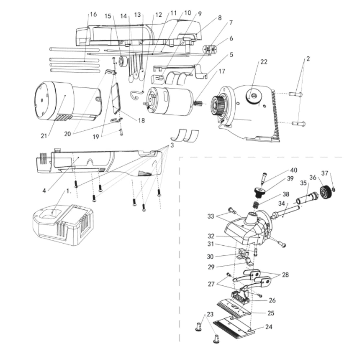 Varaosat Clipster Karvaleikkuri FarmClipper