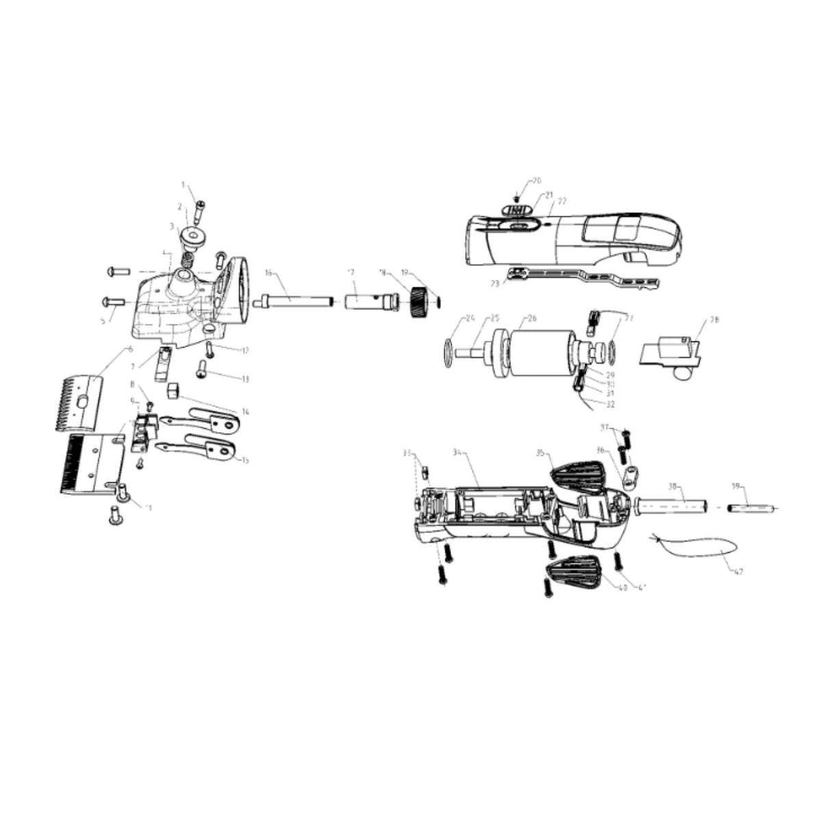 Varaosat Clipster Karvaleikkuri FarmClipper 4