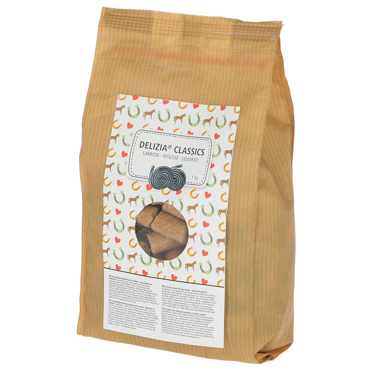 Delizia Hevosnamit Treat Cube Classic Liquorice