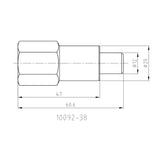 Kaukalonippa 3/8" Sk