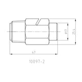 Spraynippa Slit 1/2" Uk