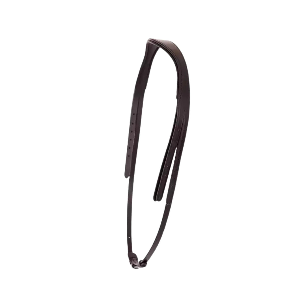 Anatomic E-line Headpiece for Double Bridle Black / Silver