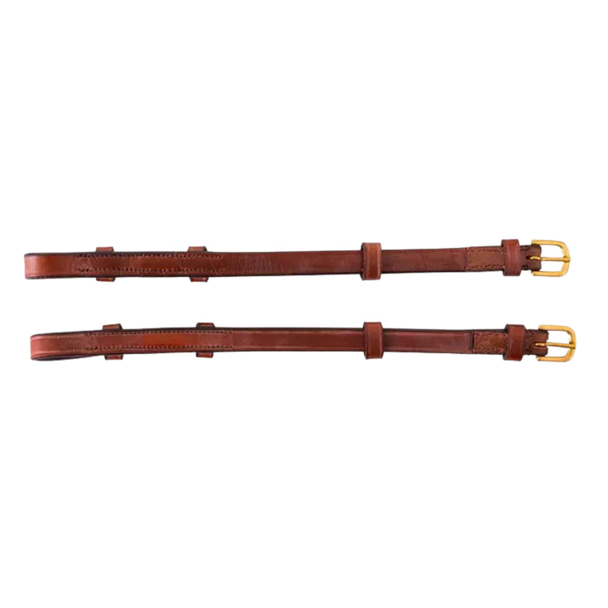 Cheek Pieces with Hidden Concealed 4/8" Tobacco / Gold