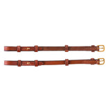 Cheek Pieces with Hidden Concealed 4/8" Tobacco / Gold
