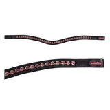 Browband Curved Crystal Black / Pink