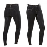 Ratsastushousut Full Grip Basic Kids Black