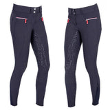 Ratsastushousut Full Grip Laura Darkblue