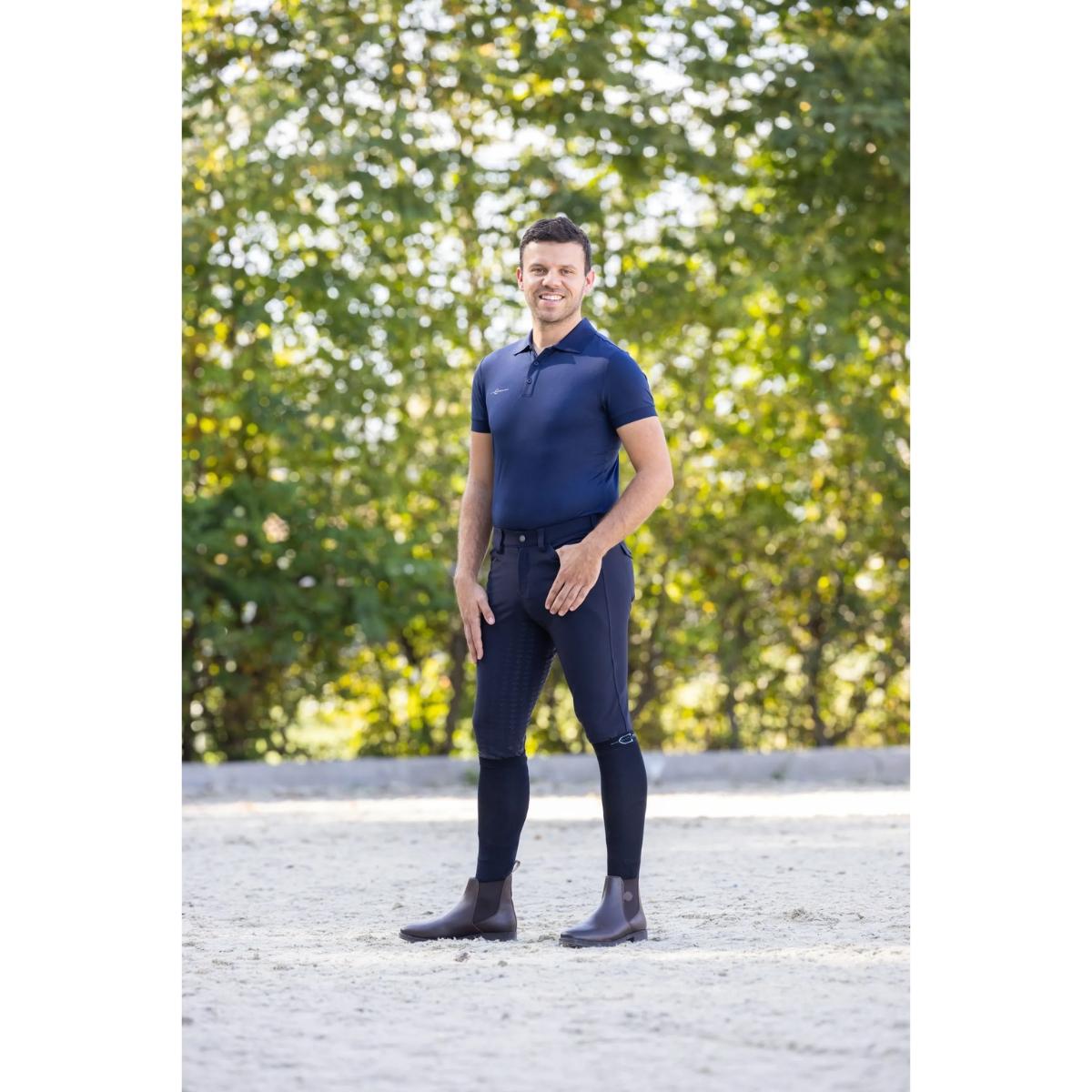 Miesten Ratsastushousut Full Grip Techno II Men Dark Blue