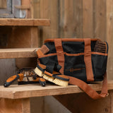 Harjalaukku Black/Cognac