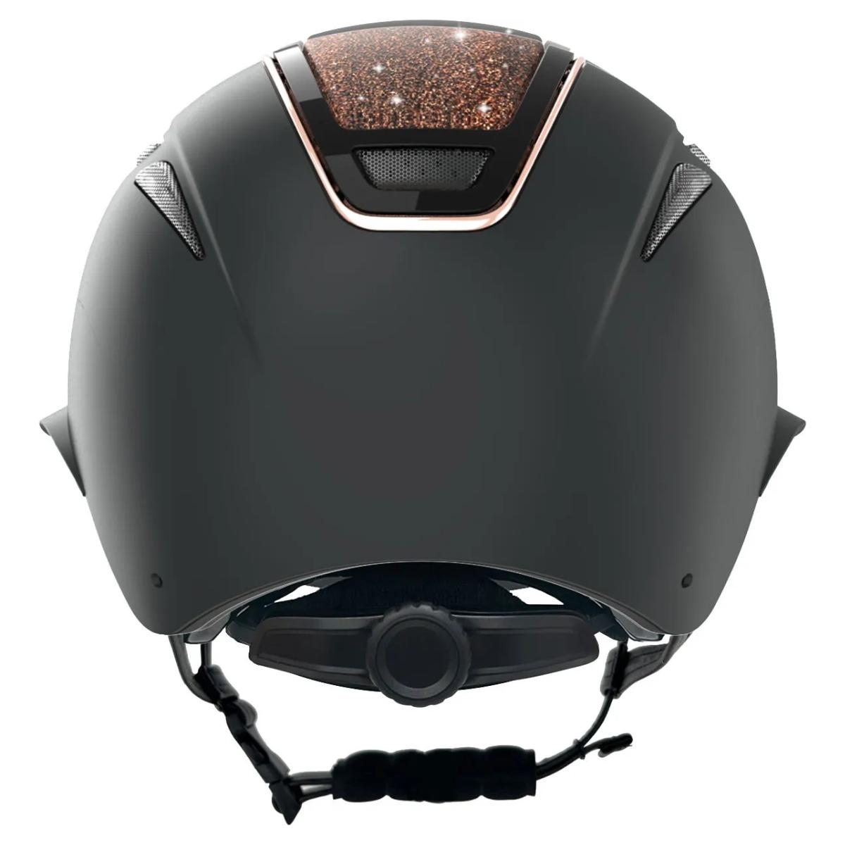 Ratsastuskypärä Elite Polo Black Rose Gold Glitter
