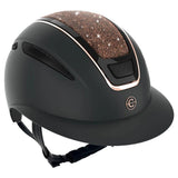 Ratsastuskypärä Elite Polo Black Rose Gold Glitter