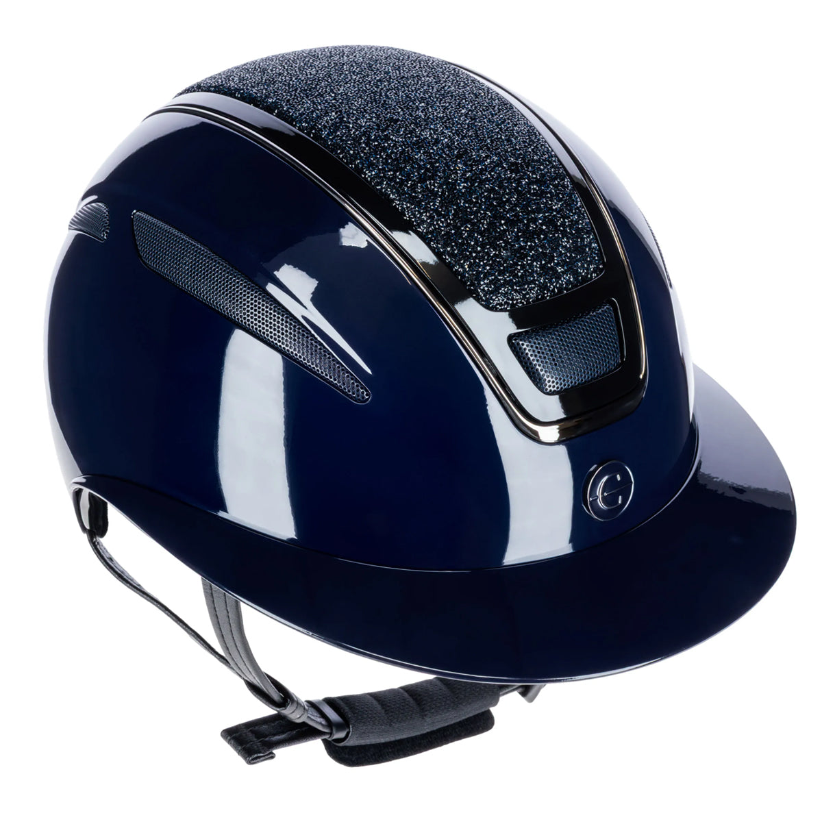 Ratsastuskypärä Elite Polo Blue Gloss Glitter