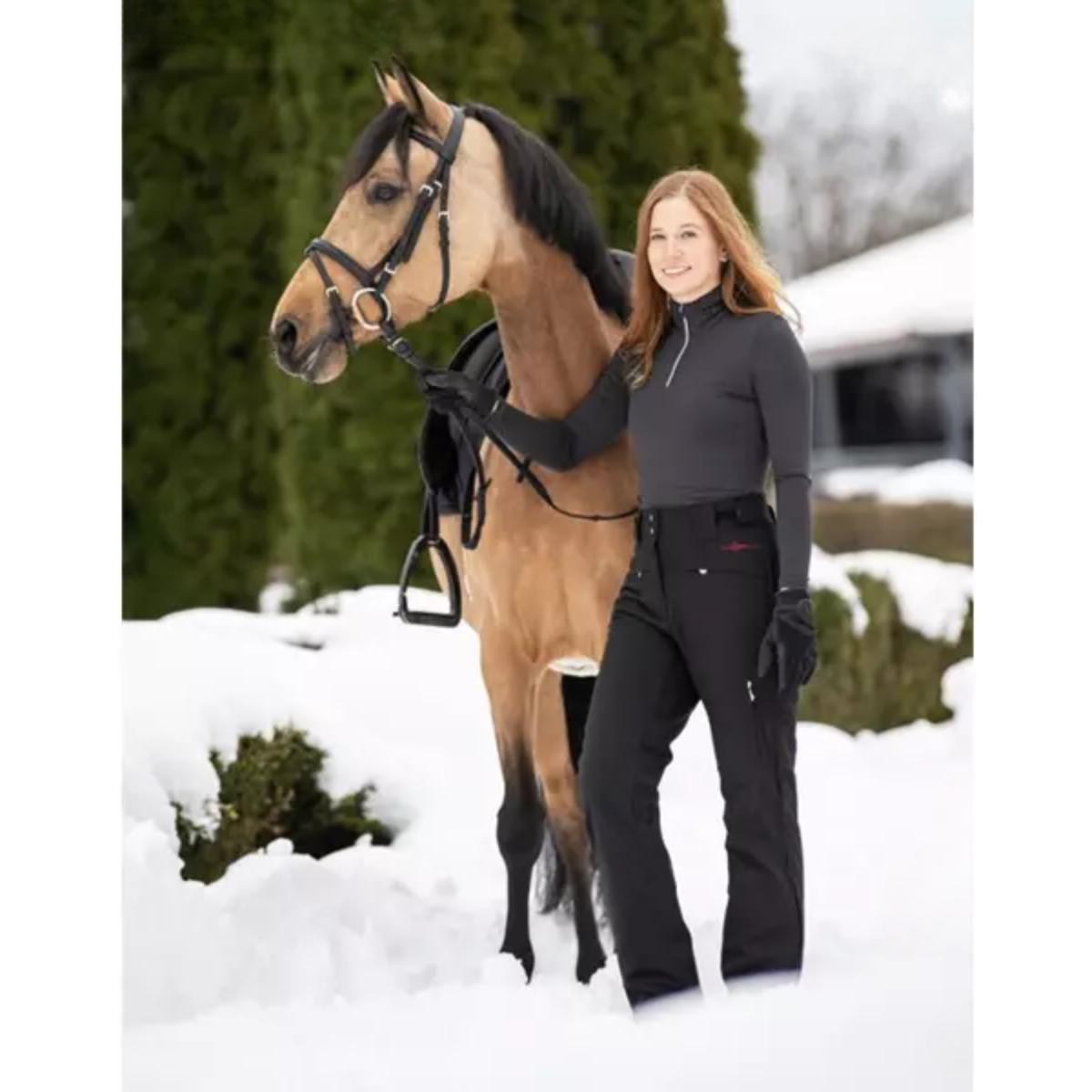 Topparatsastushousut Alaska Black