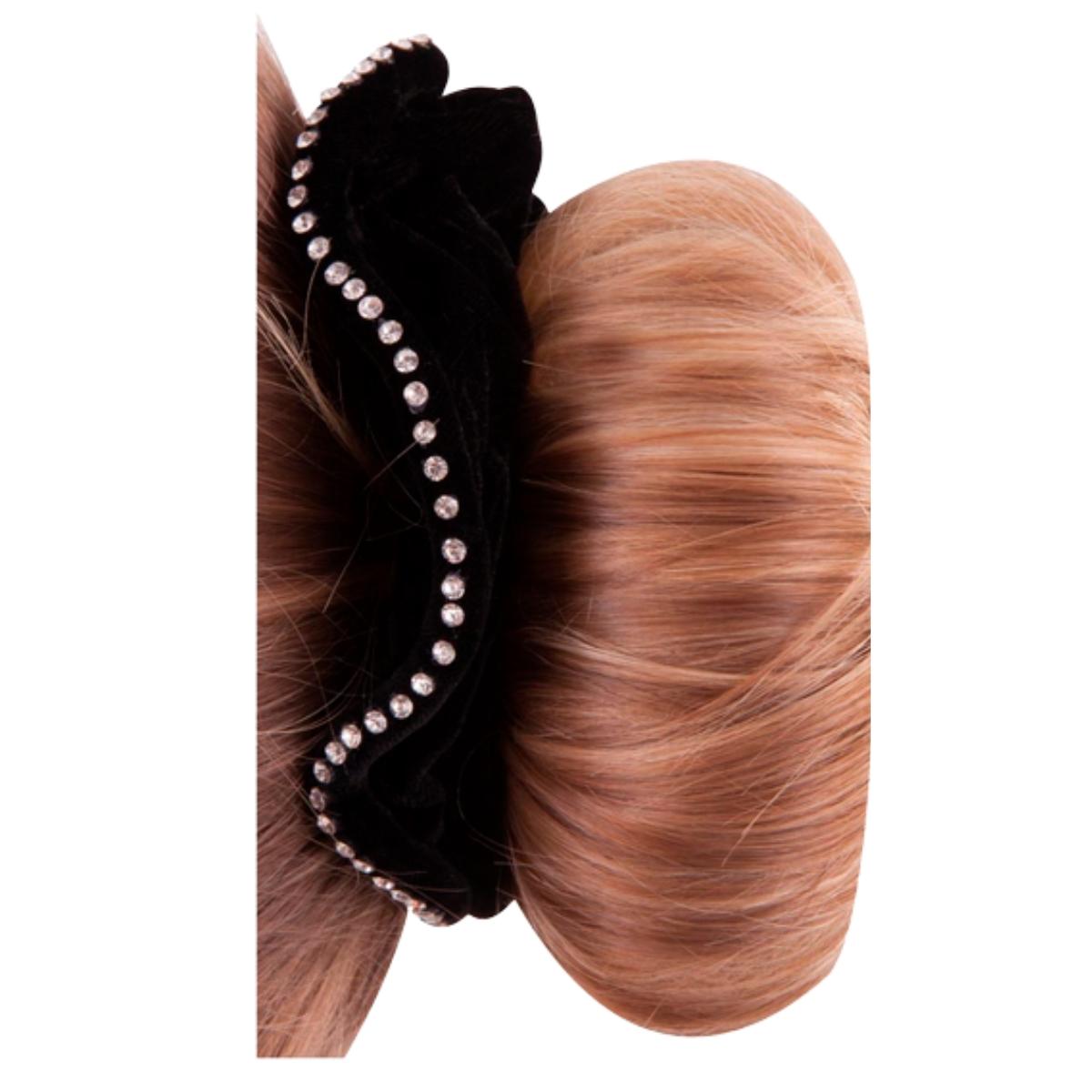 Hiuslenkki Scrunchie Heather Black