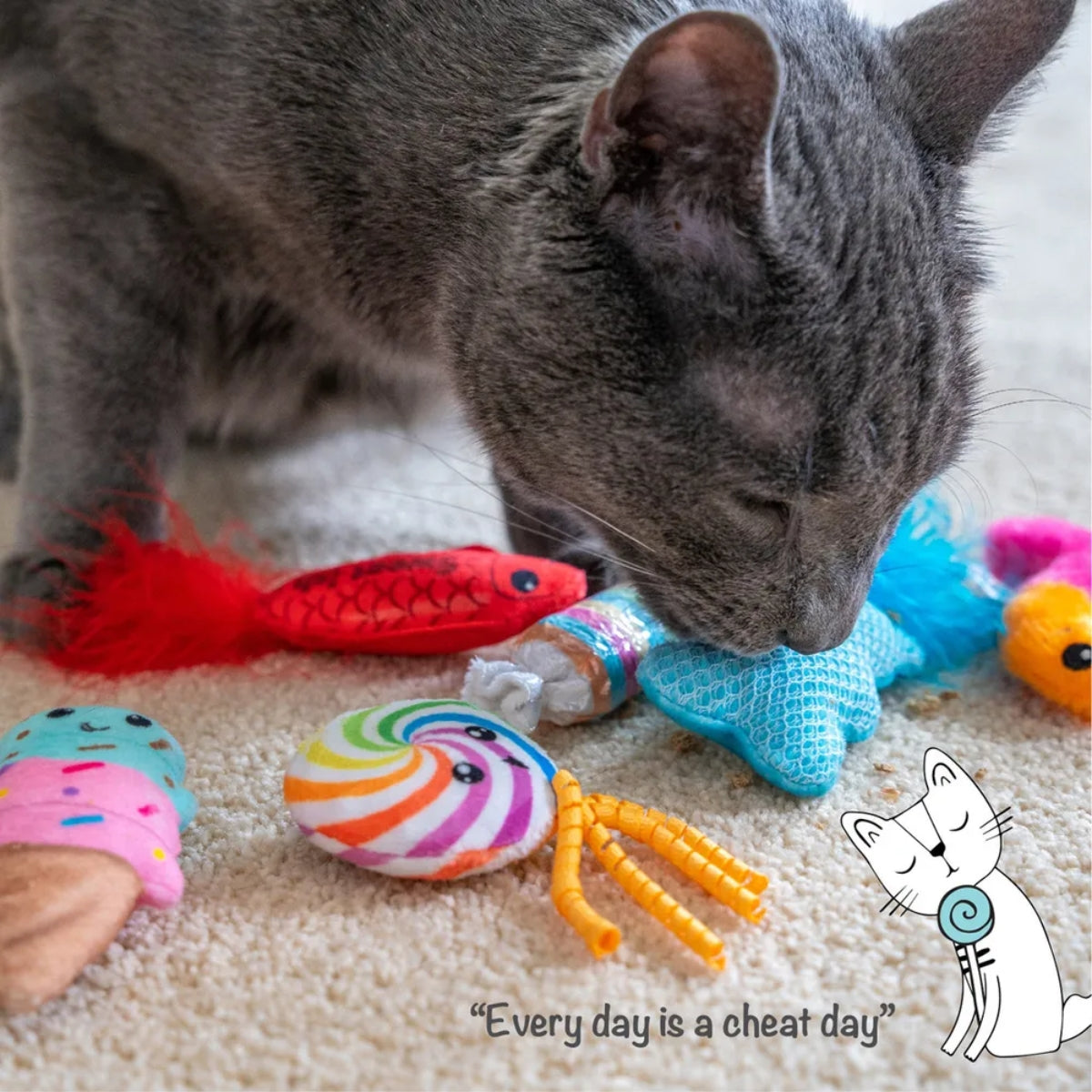 Kissanlelu Kitty Sweet Treats 6kpl