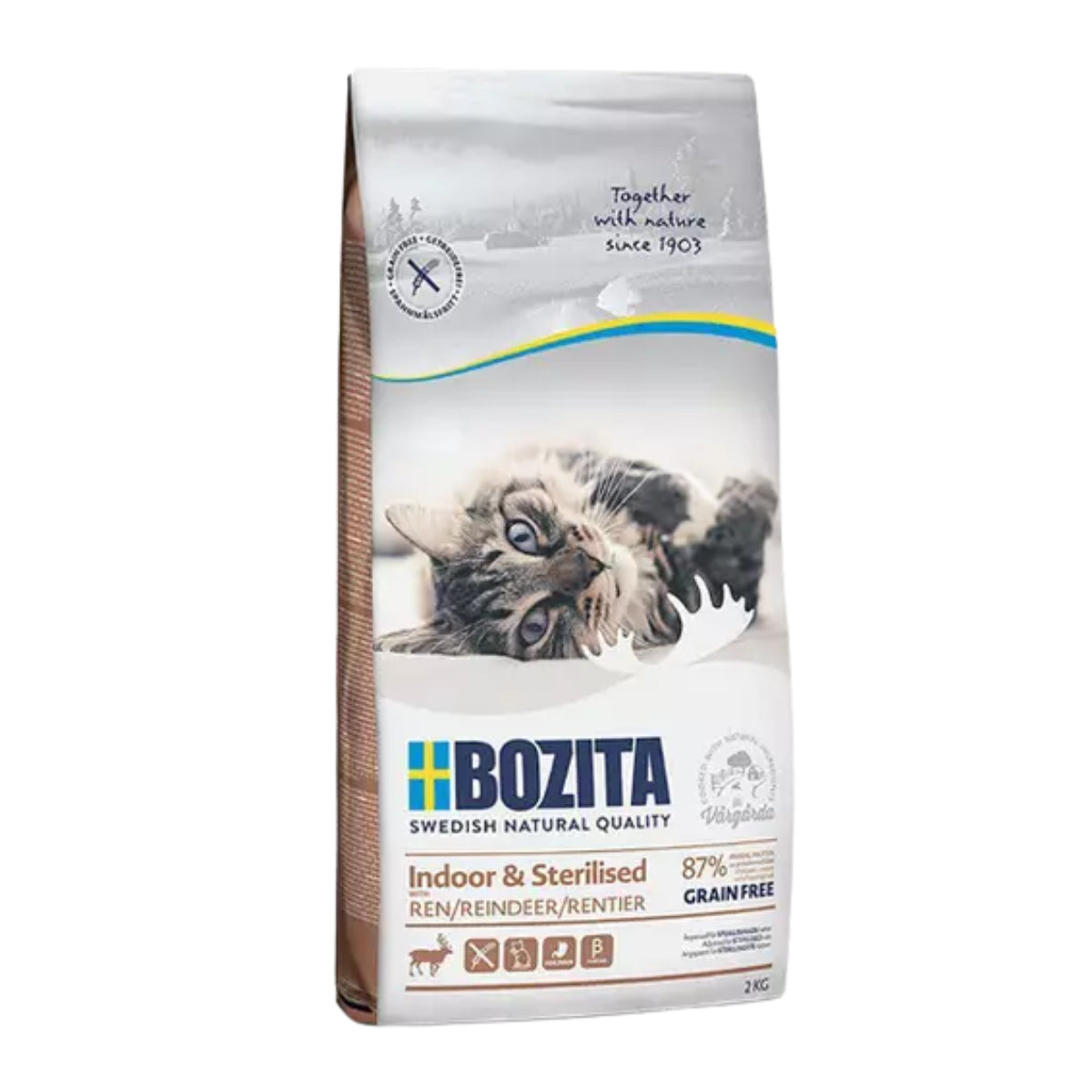 Kuivaruoka Indoor & Sterilised Reindeer Viljaton 2kg