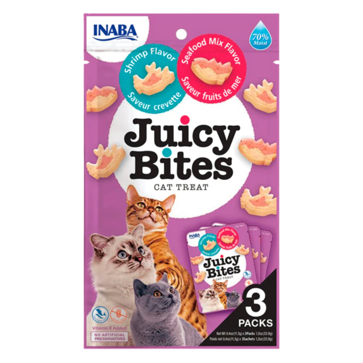Kissanherkku Juicy Bites Katkarapu ja Tonnikala