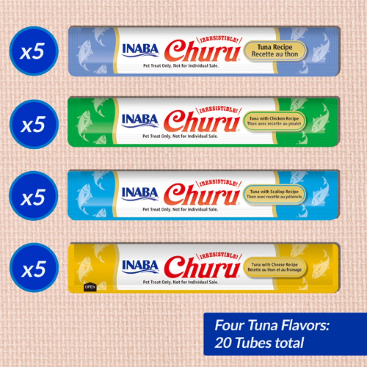 Kissanherkku Churu Puree Tonnikala Lajitelma 14g x 20kpl
