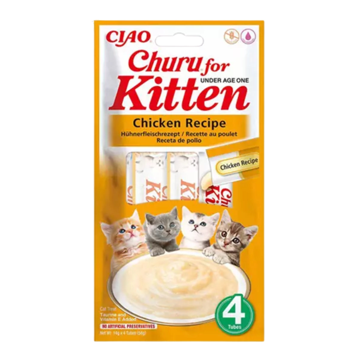 Kissanherkku Churu Puree Kitten Kana