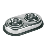 Ruokakuppiteline Stainless Steel Duo