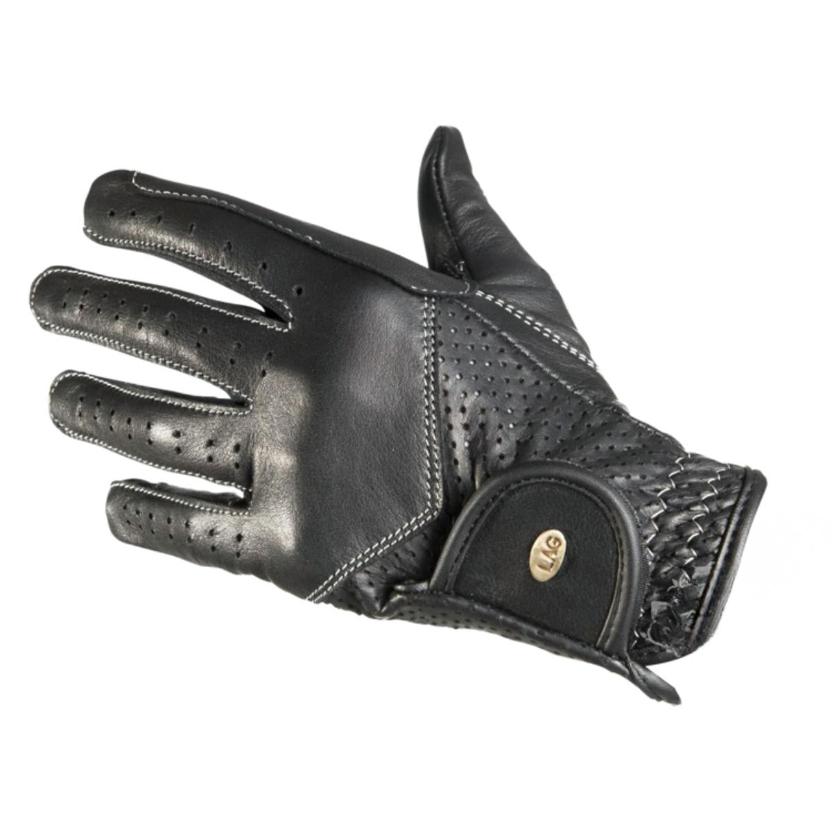 Ratsastushanskat Leather Air Black