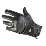 Ratsastushanskat Leather Air Black