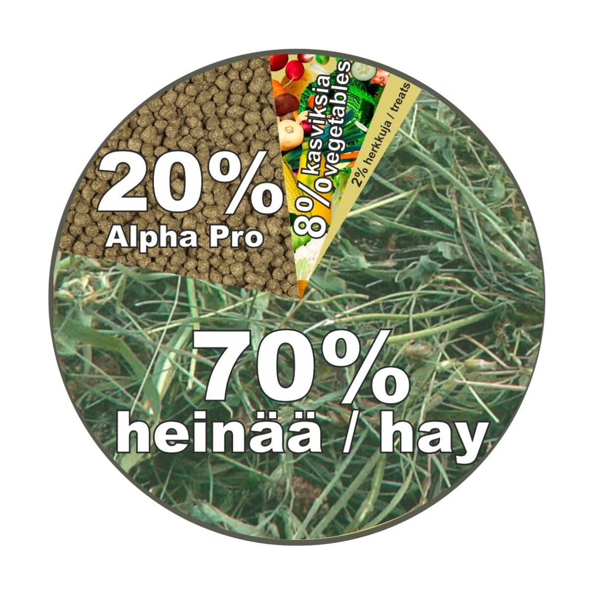 Täysravintopelletti Alpha Pro Guinea Pig 500g