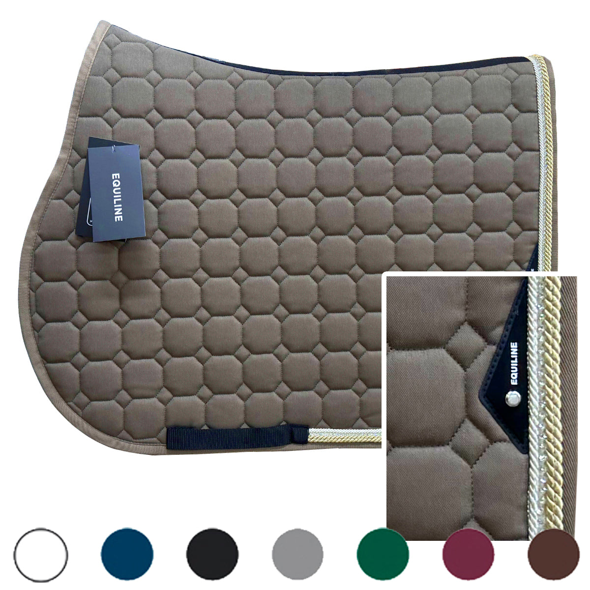 Saddle Pad Octagon Piping 70+S005+312